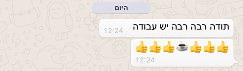 פידפק ווטצאפ